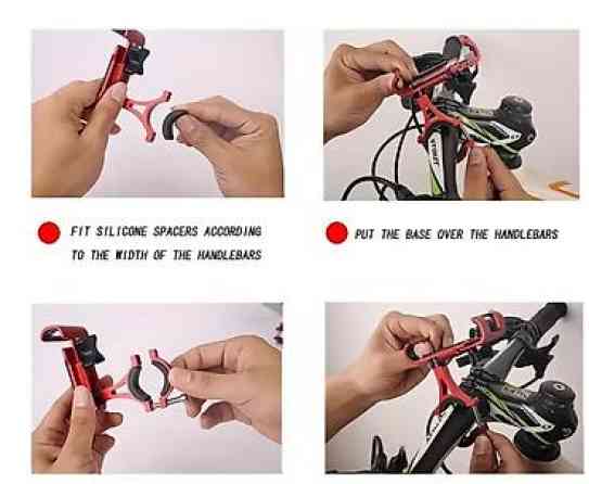 Алюминиевый держатель смартфона на руль велосипеда - Материал Бишкек