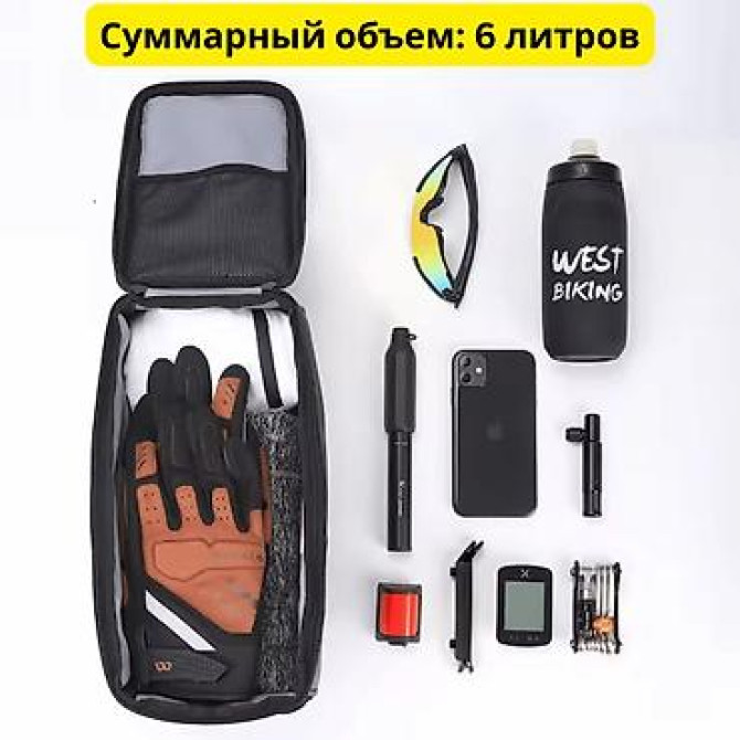WEST BIKING представляет сумку на багажник объемом 6 литров, которая Бишкек - изображение 4