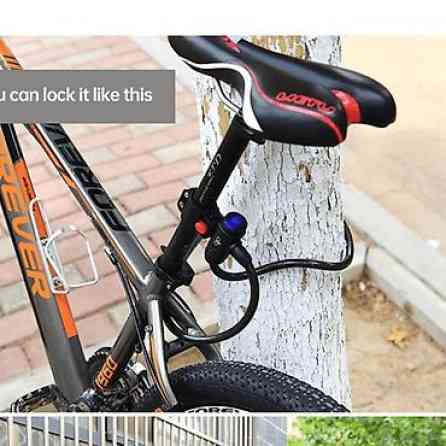 Велосипедный замок Forever 12 мм x 150 cм Защитите свой велосипед с Бишкек