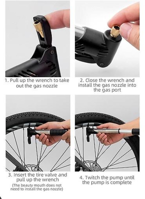 ROCKBROS 100Psi Bike Aluminium Tire Pump – максимальное удобство для Бишкек - изображение 6