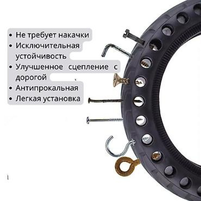Покрышка 8.5х2 на электросамокат бескамерная литая — для вашего Бишкек - изображение 3