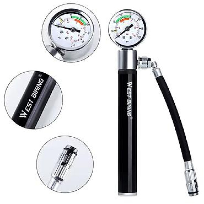 Насос для велосипеда с манометром WEST BIKING – это компактное и Бишкек - изображение 3