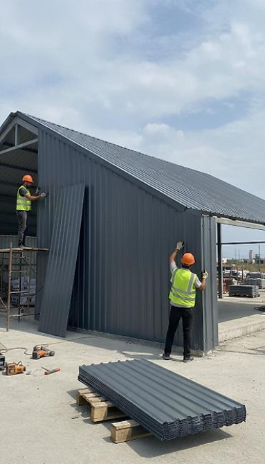 Профнастил для кровли и стен. Оцинковка - Профиль: трапециевидный Бишкек - изображение 1