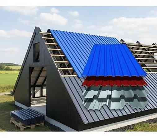 Профнастил металлический для кровли и стен. - Профилированные листы Бишкек