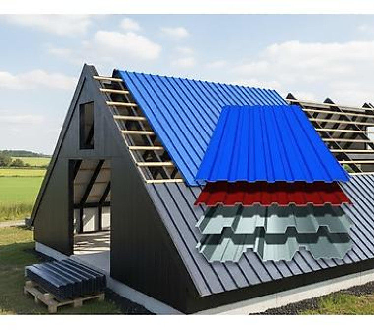 Профнастил металлический для кровли и стен. - Профилированные листы Бишкек - изображение 1