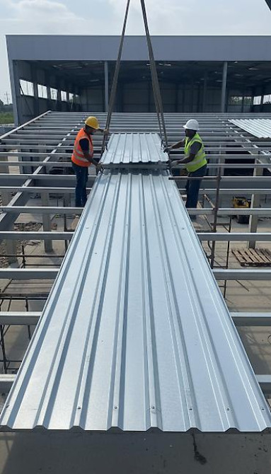 Профнастил оцинкованный, листы большой длины. - Материал Бишкек - изображение 1