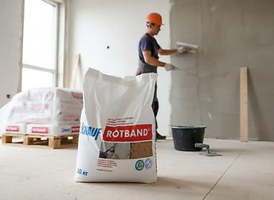 Универсальная гипсовая штукатурка Knauf Rotband в мешках по 30 кг Бишкек - сүрөт 2