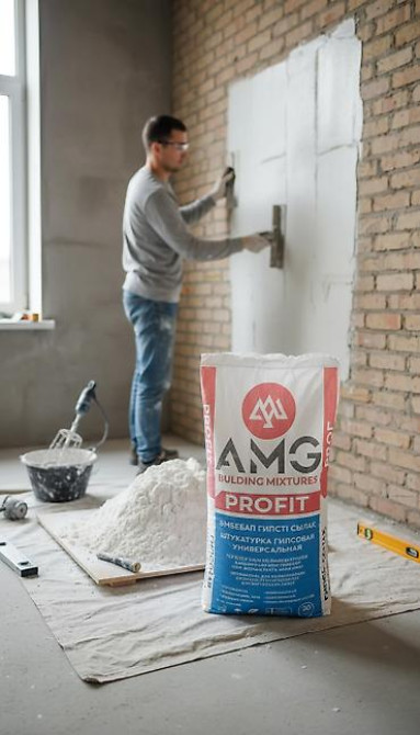 Штукатурка Гипсовая, Универсальная Бишкек - изображение 1