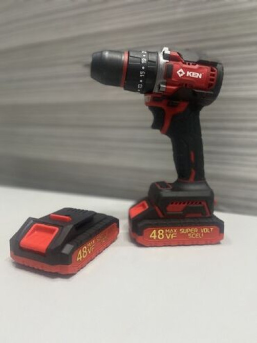 Универсальный аккумуляторный шуруповерт Кен с функцией дрели, хорошо Бишкек - изображение 2