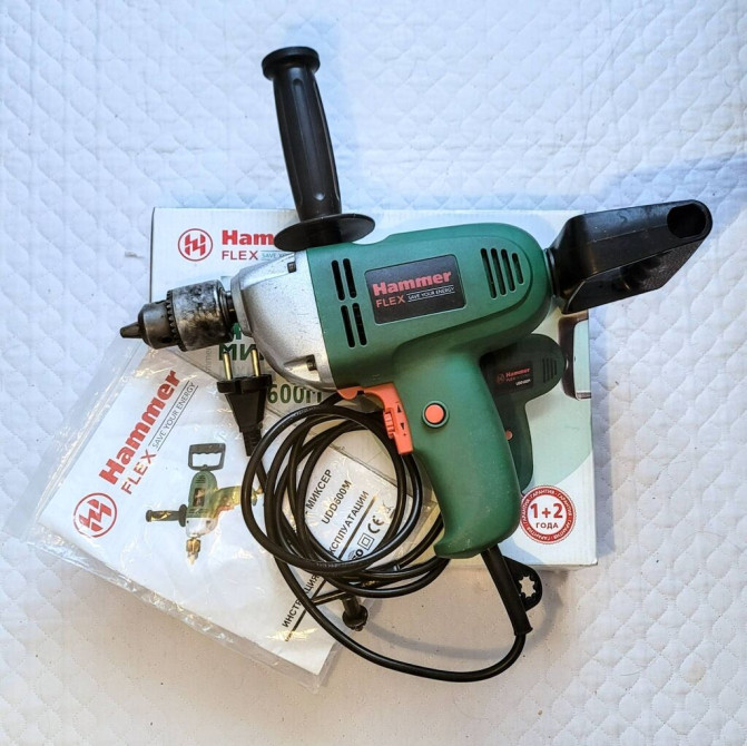 Дрель миксер Hammer Flex, 600 watt, состояние хорошее Бишкек - изображение 1
