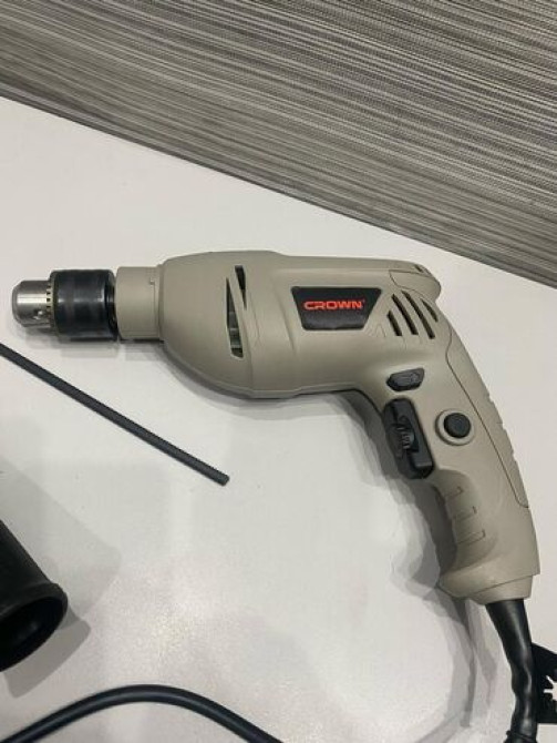 Ударная дрель Crown CT10065 мощностью 600 Вт с регулируемой скоростью Бишкек - изображение 2