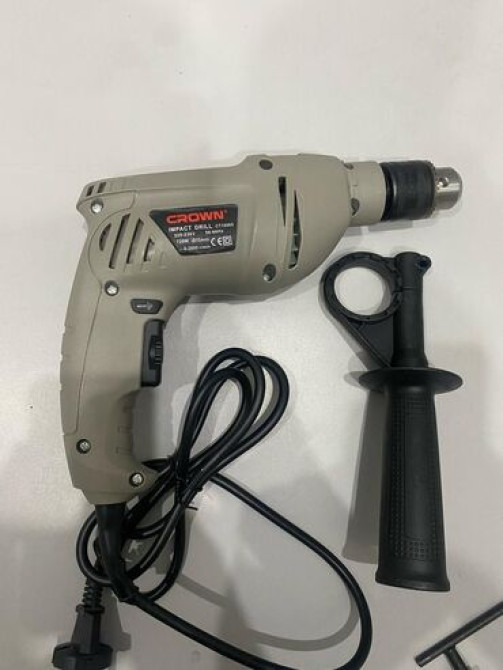 Ударная дрель Crown CT10065 мощностью 600 Вт с регулируемой скоростью Бишкек - изображение 3