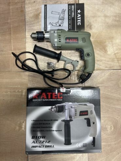 Ударная дрель ATEC AT-7212 мощностью 810 Вт, предназначенная для Бишкек - изображение 1
