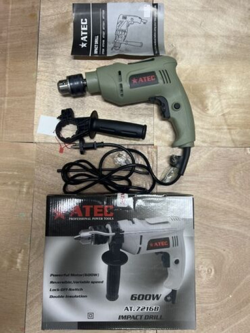 Ударная дрель ATEC AT-7216B мощностью 600 Вт, предназначенная для Бишкек - изображение 1