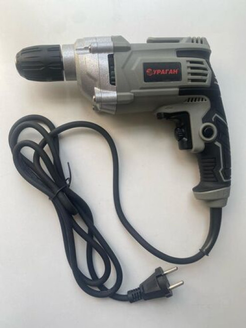 Дрель Ураган 700 ват Новая с гарантией Дрель с регулируемой Бишкек - изображение 1
