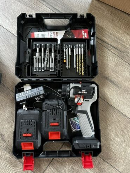 Бесщеточная дрель-шуруповерт Nanwei в комплекте с двумя аккумуляторами Бишкек - изображение 1