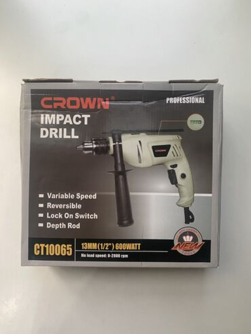 Дрель Кроун Новая с Гарантией Доставка бесплатная Адрес Бишкек - изображение 4