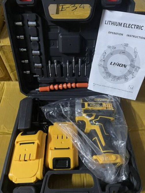 Это беспроводная дрель-шуруповерт X-PLUS с литий-ионными Бишкек - изображение 3