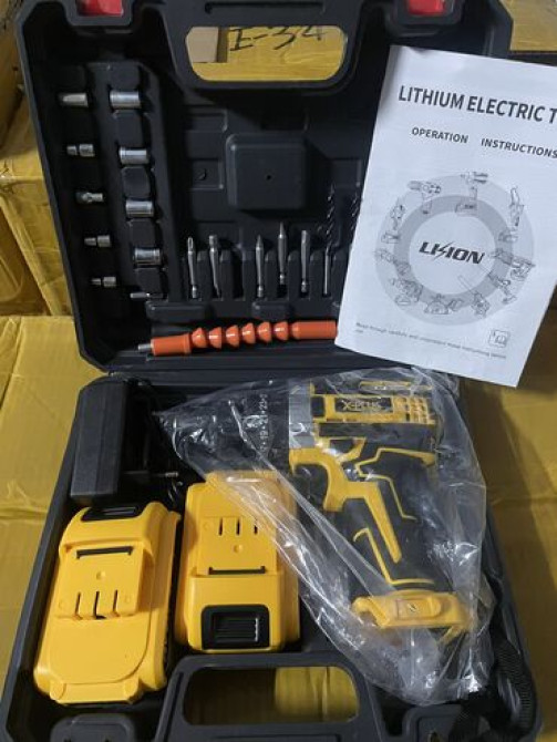 Это беспроводная дрель-шуруповерт X-PLUS с литий-ионными Бишкек - изображение 1