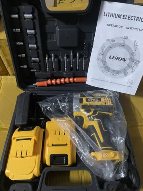 Это беспроводная дрель-шуруповерт X-PLUS с литий-ионными Бишкек - изображение 2