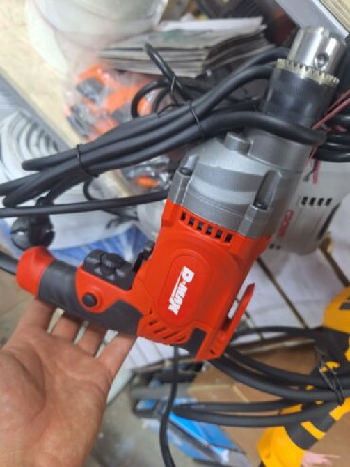 Электродрель D-MAX DM10010, выполненная в оранжево-черном корпусе Бишкек - изображение 2