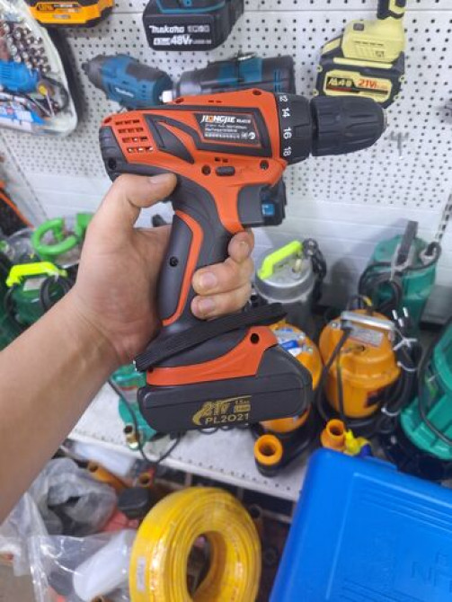 Аккумуляторная дрель-шуруповерт Jiongjie BLADE 21V с регулировкой Бишкек - изображение 1