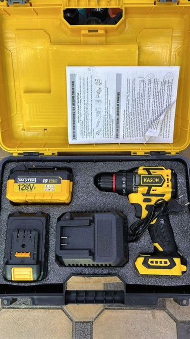 Ударная дрель-шуруповерт Kason в комплекте с двумя литий-ионными Бишкек - изображение 1