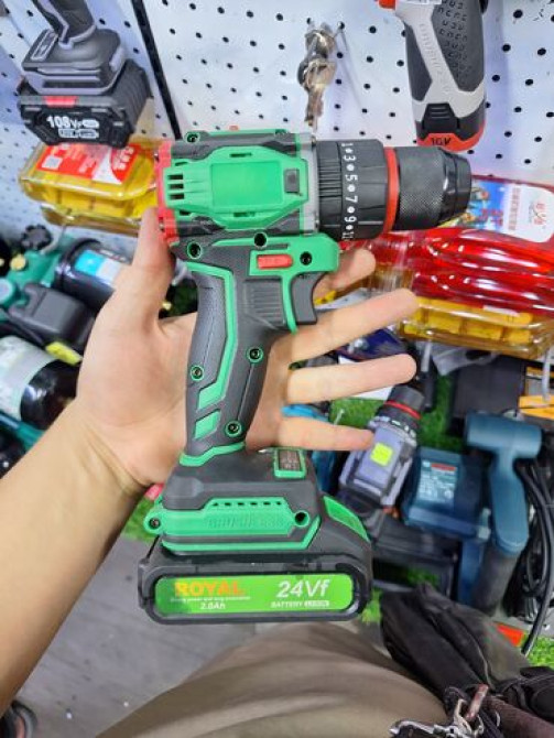 Аккумуляторная дрель-шуруповерт Royal с бесщеточным двигателем Бишкек - изображение 1