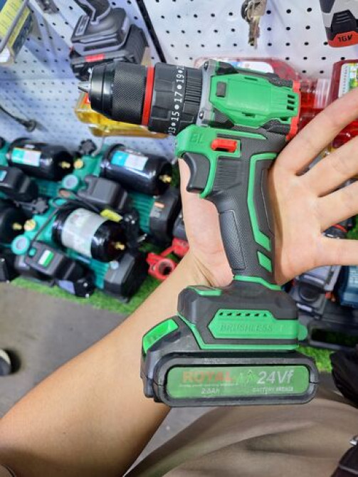 Аккумуляторная дрель-шуруповерт Royal с бесщеточным двигателем Бишкек - изображение 2