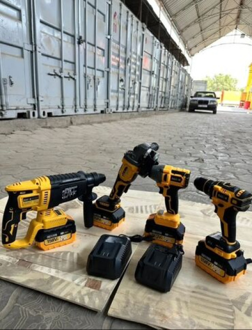 Набор аккумуляторных электроинструментов Kason в черно-желтом цвете Бишкек - изображение 6