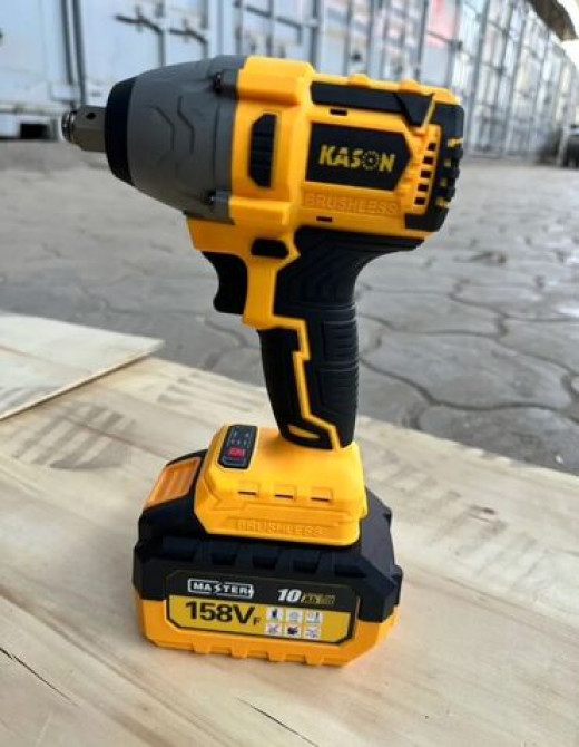 Набор аккумуляторных электроинструментов Kason в черно-желтом цвете Бишкек - изображение 2