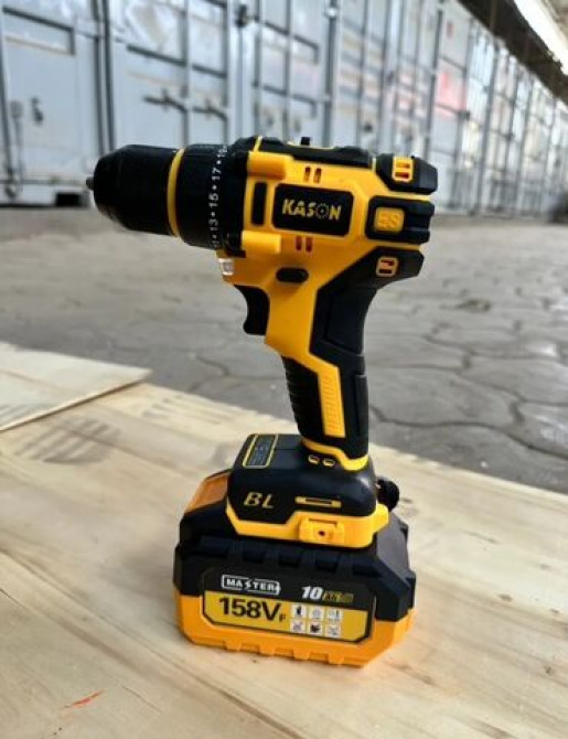 Набор аккумуляторных электроинструментов Kason в черно-желтом цвете Бишкек - изображение 3