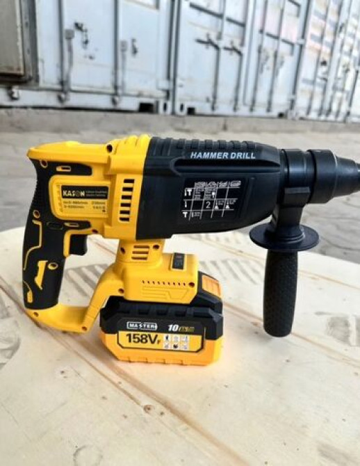 Набор аккумуляторных электроинструментов Kason в черно-желтом цвете Бишкек - изображение 4