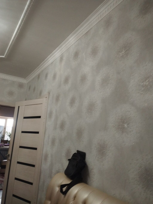 Декоративная отделка стен с эффектом перламутровых кругов/«снежных Бишкек - сүрөт 1