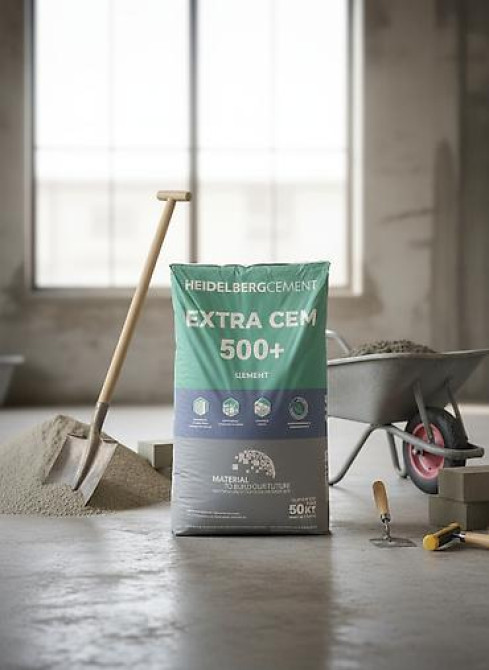 Хайдельберг цемент, M-500, цвет - Серый, 50 кг/м³, Оптом Бишкек - изображение 2