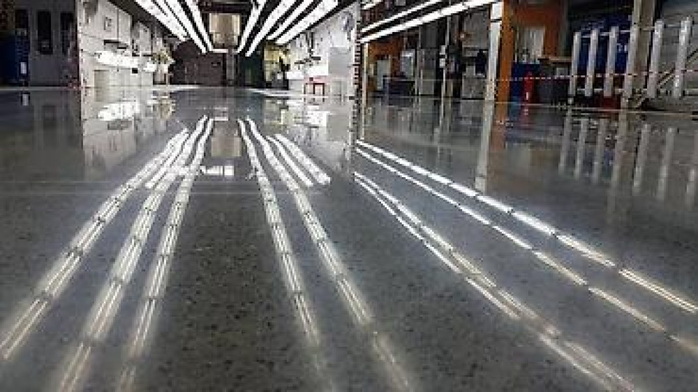 Полированный бетонный пол, Полированные бетонные и. мозаичные полы Бишкек - изображение 1