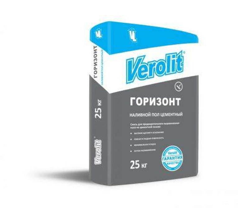 Наливной пол цементный “verolit горизонт” - 25 кг для выравнивания Бишкек - изображение 1