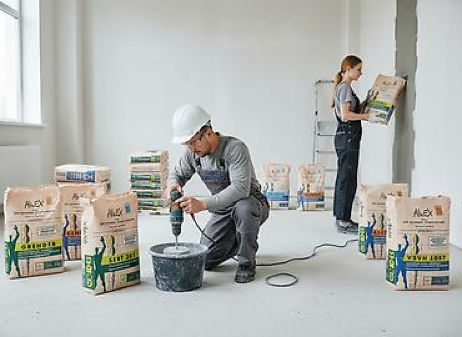 Ассортимент сухих строительных смесей AlinEX, предназначенных для Бишкек - изображение 1