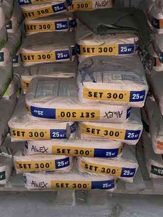 Сухая строительная смесь AlinEX SET 300, мешки по 25 кг. Назначение Бишкек