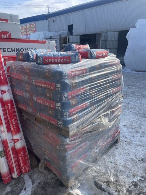 Сухая строительная смесь «Крепость», фасовка по 25 кг. Назначение: - Бишкек - изображение 1