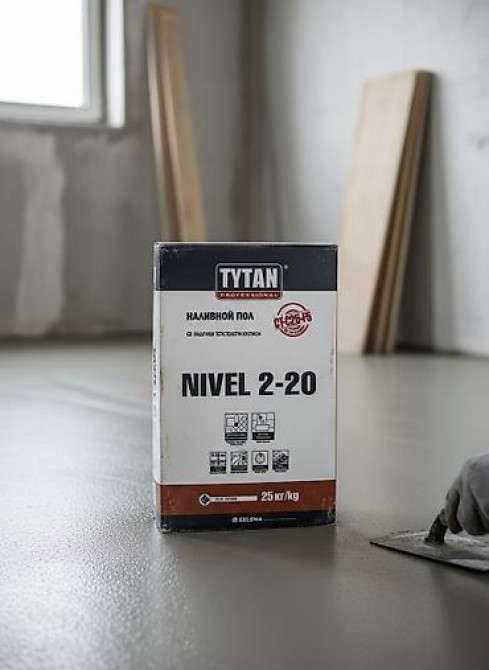 Наливной пол Tytan Professional Nivel 2-20 предназначен для создания Бишкек - изображение 1