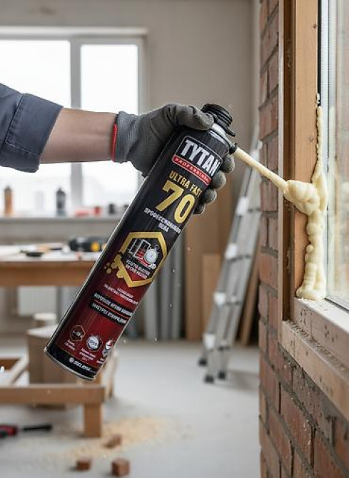 Профессиональная монтажная пена Tytan Ultra Fast 70 предназначена для Бишкек - изображение 1