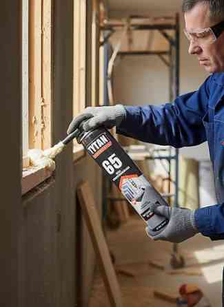 Профессиональная монтажная пена Tytan 65 High Yield в баллоне синего Бишкек