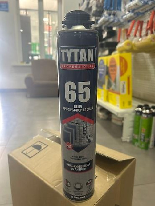 Профессиональная монтажная пена Tytan 65 High Yield в баллоне синего Бишкек - изображение 2
