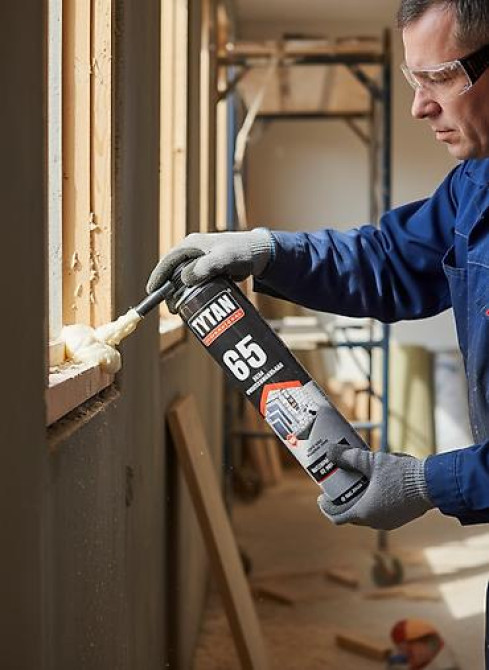 Профессиональная монтажная пена Tytan 65 High Yield в баллоне синего Бишкек - изображение 1