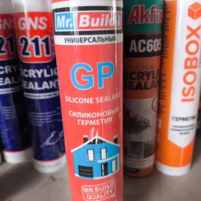 Универсальный силиконовый герметик Mr. Build GP подходит для различных Бишкек - изображение 1