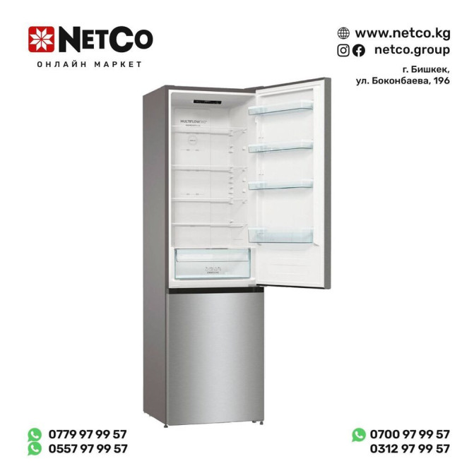 Холодильник Gorenje NRK6202EXL4 Основные параметры: Расположение Бишкек - изображение 1