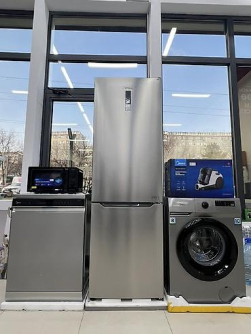 Холодильник Midea, Новый, Side-By-Side (двухдверный), Total no frost, 60 * 185 * 60, С рассрочкой Бишкек - изображение 1