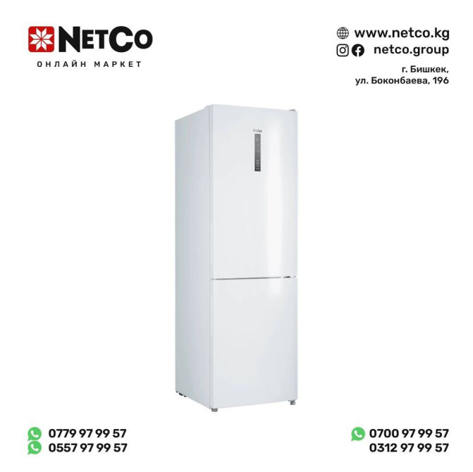 Холодильник Haier CEF535AWD Общие характеристики: Тип: Двухкамерный Бишкек - изображение 1