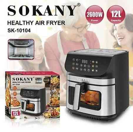 ???? Аэрофрайер SOKANY Healthy Air Fryer SK-10104, 12 л ???? Современный и Бишкек